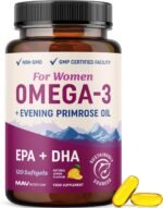 Omega 3 Supplement for Women | Fish Oil with Evening Primrose | Hormone Balance, Skin & Wellness Support | 600MG Omega3 + 800MG Evening Primrose | Fish Oil Omega 3 Supplements for Women | 120 Ct. - Image 2
