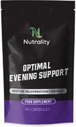 Optimal Evening Sleep Support Supplement | Lemon Balm & Montmorency Cherry Extract with Vitamin B6 & B12 | Restful Nights & Refreshed Mornings for Adults | 60 Vegan Capsules - Image 2