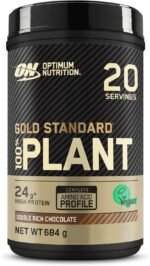 Optimum Nutrition Gold Standard 100% Plant Based Protein Powder for Men and Women, Vegan Protein Shake Powder, Post Workout or anytime throughout the day, Chocolate Flavour, 20 Servings, 684g - Image 2