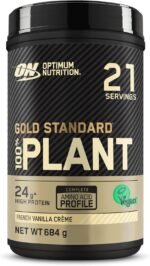 Optimum Nutrition Gold Standard 100% Plant Based Protein Powder for Men and Women, Vegan Protein Shake Powder, Post Workout, or anytime throughout the day, Vanilla Flavour, 21 Servings, 684g - Image 2