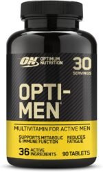 Optimum Nutrition Opti-Men Multi-Vitamin Supplements for Men with Vitamin D, Vitamin C, Vitamin B6 and Amino Acids, Unflavoured, 30 Servings, 90 Capsules - Image 2