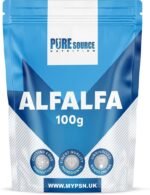 Organic Alfalfa Powder Support Energy and Stress, Vegan Keto Green Superfood Supergreen Raw Natural Alfalfa Powder Juice Shots by PSN (100g) - Image 2