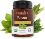 Organic Biotin Plus Silica - Hair - Nails - Whole Food Supplement - 1 Month Supply - Certified by Soil Association - Image 2