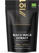 Organic Black Maca Root 15,000mg with Black Pepper – Peruvian Black Maca Supplement for Men - 90 Vegan Capsules (3 Months Supply) – Resealable and Recyclable Pouch by Alpha01 - Image 2