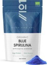 Organic Blue Spirulina Powder 50g – 100% Natural Phycocyanin for Smoothies – Vibrant Blue Food Colouring & Ingredient – Rich in Protein – Resealable and Recyclable Pouch by Alpha01 - Image 2