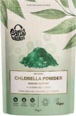 Organic Chlorella Powder (Cracked Cell Wall) - 100% Pure Chlorella Vulgaris - Rich in Vitamin B12 & Iron for Immune Support & Detox - Sustainably Grown in Freshwater Ponds - 75g - Image 2