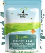 Organic Chlorella and Spirulina Tablets 50/50 Superfood Blend - 300 Count, 150g High in Vitamin B12, Iron and Chlorophyll by TheHealthyTree Company - Image 2
