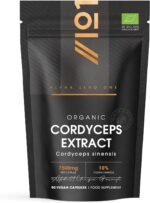 Organic Cordyceps Mushroom Extract 7500mg – High Strength Polysaccharides Supplement – 90 Vegan Capsules (3 Months Supply) – Resealable and Recyclable Pouch – by Alpha01 - Image 2