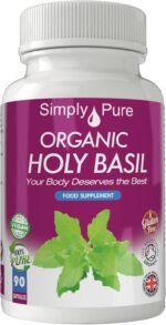 Organic Holy Basil for Mental Balance & Energy | 500mg Capsules x 90 | 100% Pure Soil Association Certified | Gluten Free | GM Free | Vegan - Image 2