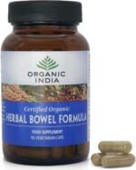 Organic India Herbal Bowel Formula with Bael Leaf, Chandrashoor Seed & Psyllium Husk, Certified Organic & Vegan, 90 Capsules - Image 2