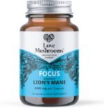 Organic Lion's Mane Capsules - Deep Focus - 60,000mg - Lions Mane Supplement for Memory and Focus Support - Vegan and Made in The UK - Natural Colours and Flavours - 60 - Image 2