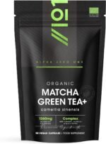 Organic Matcha Green Tea Extract 1360mg - 90 Vegan Capsules - Boosted with Turmeric, Acerola & Black Pepper – Resealable and Recyclable Pouch by Alpha01 - Image 2