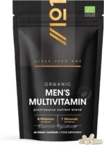 Organic Men's Multivitamins and Minerals - 100% Plant Based - 15 Organic Vitamins & Minerals – 60 Vegan Capsules – Resealable and Recyclable Pouch by Alpha01 - Image 2