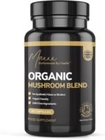 Organic Mushroom Complex Capsules – Lion’s Mane, Chaga, Cordyceps, Reishi, Maitake & Shiitake – Superfood Brain & Immune Support – Adaptogenic UK Blend – Vegan & Gluten Free Capsules! - Image 2