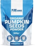 Organic Pumpkin Seed Protein Powder, 100% Vegan, Plant-Based Superfood, Gluten-Free, Non-GMO, Nutrient-Rich, Antioxidant by Pure Source Nutrition (500g, Unflavoured) - Image 2