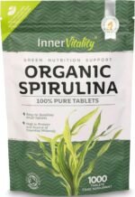 Organic Spirulina 1000x Pure Easy to Swallow Tablets - Rich in Essential Vitamins & Minerals by Inner Vitality - Image 2