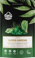 Organic Super Greens Powder - 100g - Blend of Spirulina, Chlorella, Wheatgrass & Barley Grass - Rich in Vitamin A, B12 & Iron - Image 2