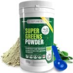 Organic Super Greens Powder | 40 Plant Ingredients for Gut Health | Vegan & Gluten-Free Greens Supplement | 30 Day Supply of Gut Health Powder - Vegetable with Extra Mushrooms - Image 2