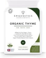 Organic Thyme 400mg | Natural Thymus Vulgaris Herb Supplement | 60 Capsules | Vegan Friendly & Herbal UK Made | 60 Servings, 2 Month Supply by Epigenetics - Image 2