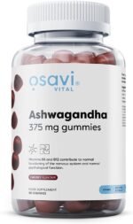 Osavi Ashwagandha 375 mg | Stress & Energy Balance | Cherry-Flavored Gummies with Ashwagandha, B6 & B12 for Relaxation, Mental Wellbeing & Fatigue Relief | 60 Vegan Gummies - Image 2