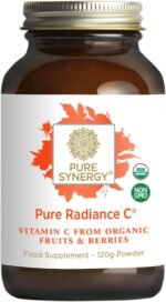 PURE SYNERGY Pure Radiance C | Organic Vitamin C Powder | 100% Natural, Whole Food, Non-GMO Supplement with Camu Camu Extract | for Immune and Collagen Support (90g Powder) - Image 2
