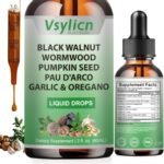Parasite Cleanse Tincture/Extract - Wormwood, Black Walnut Hull - Rapid Gut Cleanse & Digestive Health, Herbal Supplement for Gut Detox Cleanse and Digestive Well-Being, Alcohol-Free Gut-Friendly - Image 2