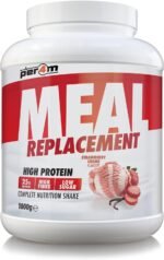 Per4m Meal Replacement Diet Shake Powder | High Protein Low Calorie Weight Loss Shake | Vegetarian Gluten Free Nutritionally Complete Slimming Drink | 30 Serving (1800g, Strawberry Creme) - Image 2