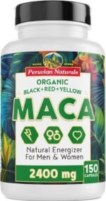 Peruvian Naturals Organic Maca 150 Capsules - Gelatinized Maca Root Powder Supplement Pill for Men & Women - Polvo de Maca Peruana en Pastilla - Image 2