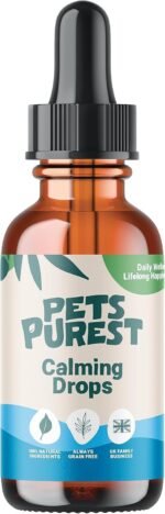 Pets Purest Dog Calming Drops - 100% Natural Cat & Dog Anxiety Relief Calming Oil for Dogs, Cats & Pets. Soothe Stressed, Nervous, Reactive Pets with Anxiety - 50ml Calming Supplement - Image 2