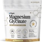 Physis Magnesium Glycinate 400mg Daily | High Absorption Vegan Capsules for Sleep, Mood & Muscle Support | Non-Laxative, Natural Mineral | Relaxation, Stress & Anxiety Relief | 60 x Chelated Capsules - Image 2