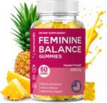 Pineapple Feminine Gummies – Probiotics for Women pH & Vaginal Probiotics Supplement – Vegan, Gluten-Free Womens Probiotic – 60 Gummies - Image 2