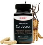 Potent Cordyceps Mushroom Capsules 1400 mg Performance Booster - Bioactive Cordyceps Sinensis Extract with 40% Polysaccharides & Beta Glucan - 60 Organic Mushroom Capsules by Doych - Image 2