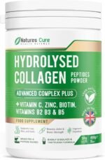 Premium Collagen Powder Complex – Bovine Collagen Peptides 450g- Enriched with Essential B Vitamins, Vitamin C, Zinc & Biotin – Pure Hydrolysed Collagen Supplement – by Natures Cure - Image 2