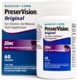 PreserVision Original by Bausch + Lomb, Eye Vitamin and Mineral Food Supplement, Zinc, Copper and Vitamin C, E and A, Two Eye Supplement Soft Gel Capsules per Day - Image 2