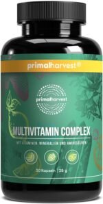 Primal Harvest Multivitamin Complex - Daily One-A-Day Supplement with Biotin, Zinc & Vitamin Complex, High Dosage, for Men & Women,1 Pack: 30 Servings - Image 2