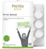 Pro-Ven Probiotics for Children (4-16) Fit for School Gut Health and Immune Support 12.5 Billion CFU Live Bacteria & Vitamin C Supplement 30 Strawberry Chewable Tablets - Image 2