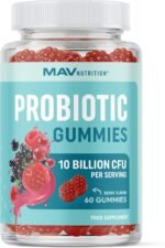 Probiotic Gummies with Vitamin C and Folic Acid | 5 Billion CFU Probiotics | Gut Health, Digestion, & Immune System Support | Gluten-Free, Non-GMO, Berry Flavor | 60 ct. - Image 2
