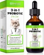 Probiotics for Cats, Cat Probiotic Drops with Prebiotic and Enzymes, Cat Probiotics Supplement Help Digestive Support Gut Health, Boosts Immunity, for All Breed Ages 60 ml - Image 2