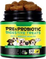 Probiotics for Dogs, 30 Probiotic Tablets for Dog, Dog Probiotics for Gut Health Pre & Probiotic Digestive for All Dogs Health & Energy, Duck Flavor - Image 2