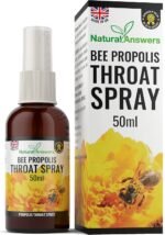 Propolis Throat Spray 50ML, Immune Support & Sore Throat Relief, Natural Answers Bee Propolis Spray with Honey (1 Pack) - Image 2