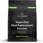 Protein Works - Vegan Diet Meal Replacement Extreme | Plant Based Meal Replacement Shake | Added Vitamins | Aids Weight Loss | 16 Servings | Banana Smooth | 1kg - Image 2