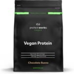 Protein Works - Vegan Protein Powder, Chocolate Bueno, 33 Servings, 100% Plant Based & Natural, Premium Multi-Protein Blend, Low Fat Shake, Low Calorie Shake, 1kg - Image 2