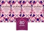 Pukka Herbs | Elderberry and Echinacea Organic Herbal Tea Box | Infusion With Aniseed and Ginger | Perfect For Everyday Support | Caffeine Free | 4 Packs | 80 Plant Based Biodegradable Tea Bags - Image 2