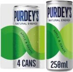 Purdey's Natural Energy Apple & Grape 250ml Can (Pack of 4) - Image 2
