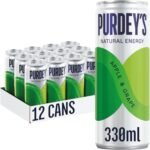 Purdey's Natural Energy Apple & Grape 330ml Can (Pack of 12) - Image 2