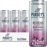 Purdey's Natural Energy Refocus Dark Fruits with Guarana, 250 ml (Pack of 12) - Image 2