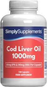 Pure Cod Liver Oil 1000mg | Supports Heart, Brain, Vision & Immune Health | Rich in Omega 3 Fatty Acids | 240mg of EPA and 270mg of DHA per Serving | 180 Capsules = 2 Months' Supply | Made in The UK - Image 2