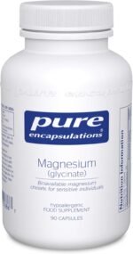 Pure Encapsulations Magnesium Glycinate 120mg - Bioavailable Magnesium Chelate Tiredness and Fatigue Supplement - 90 Capsules - Image 2