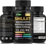 Pure Himalayan Shilajit Ashwagandha High Strength Capsule 8 in 1 Supplement with Rhodiola Rosea - 60 Vegan Capsules Food Supplement for Energy and Stress - Image 2