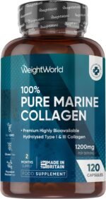 Pure Marine Collagen Supplements for Women & Men - 1200mg per Serving - 120 Capsules (Not Powder) - 2 Months Supply - Highly Bioavailable Type 1 & 3 Hydrolysed Collagen Capsules - Image 2